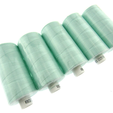 5 x 1000 YARD MOON SPUN POLYESTER SEWING THREAD - CHOOSE YOUR COLOUR - ThreadandTrimmings