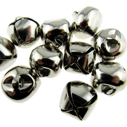 Silver Jingle Christmas Bells 4 Pack SIZES Tinkle, Jingle, Jangle Embellishments