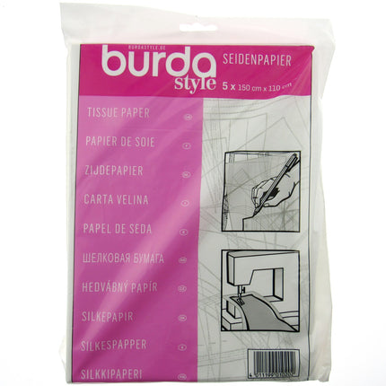 Tracing Paper For Pattern Making by Burda - 5 Sheet Pack - 150cm x 110cm BTPT - ThreadandTrimmings