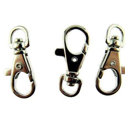 Lobster Clasps Swivel Hook for Bag Makers Choose Pack Size 10mm x 37mm CX82 - ThreadandTrimmings
