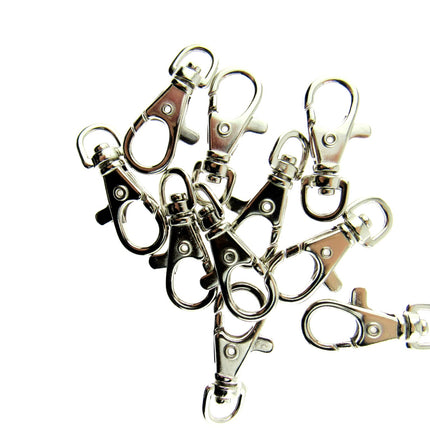 Lobster Clasps Swivel Hook for Bag Makers Choose Pack Size 10mm x 37mm CX82 - ThreadandTrimmings