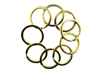 20 x Gold Colour Metal Split Key Rings - CLEARANCE / SECONDS