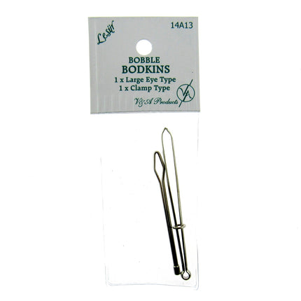 Bodkins - 2 Piece card - 1 x Clamp & 1 x Eye Type