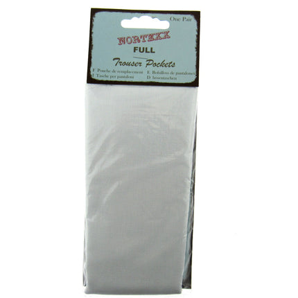 Full Trouser Pockets 1 x Pair (2 Pockets) Sew In Polycotton Dry Clean & Washable - ThreadandTrimmings