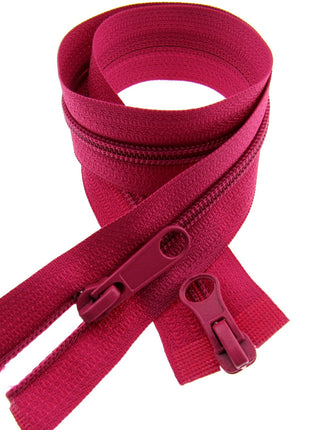 Two Way Nylon Open End Zip - 19" - (48cm) No 5 Chain - 19 Colours Available - ThreadandTrimmings