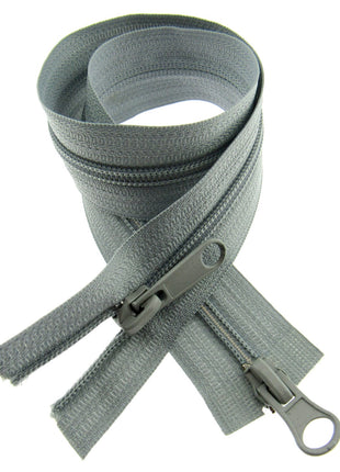 Two Way Nylon Open End Zip - 19" - (48cm) No 5 Chain - 19 Colours Available - ThreadandTrimmings