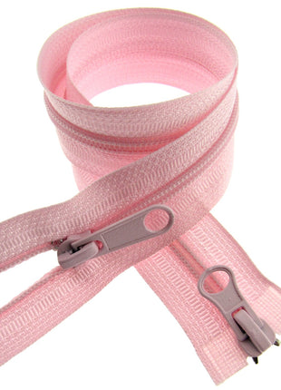 Two Way Nylon Open End Zip - 19" - (48cm) No 5 Chain - 19 Colours Available - ThreadandTrimmings