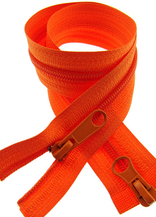Two Way Nylon Open End Zip - 19" - (48cm) No 5 Chain - 19 Colours Available - ThreadandTrimmings
