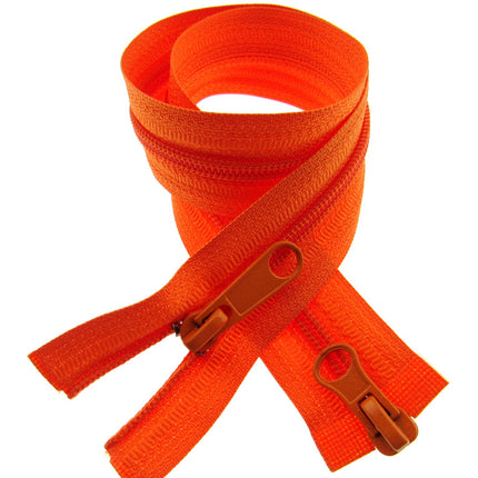 Two Way Nylon Open End Zip - 19" - (48cm) No 5 Chain - 19 Colours Available - ThreadandTrimmings
