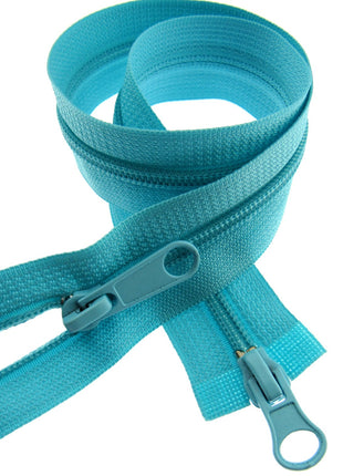 Two Way Nylon Open End Zip - 19" - (48cm) No 5 Chain - 19 Colours Available - ThreadandTrimmings
