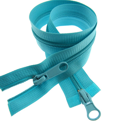 Two Way Nylon Open End Zip - 19" - (48cm) No 5 Chain - 19 Colours Available - ThreadandTrimmings