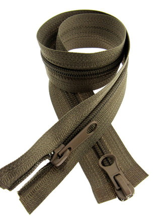 Two Way Nylon Open End Zip - 19" - (48cm) No 5 Chain - 19 Colours Available - ThreadandTrimmings
