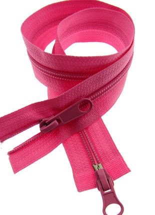 Two Way Nylon Open End Zip - 19" - (48cm) No 5 Chain - 19 Colours Available - ThreadandTrimmings