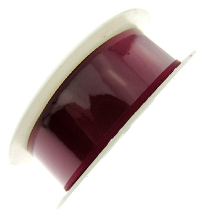 Satin Ribbon with Woven Edge - Single Sided -25mm - Satin Ribbon - 20 Meter Roll