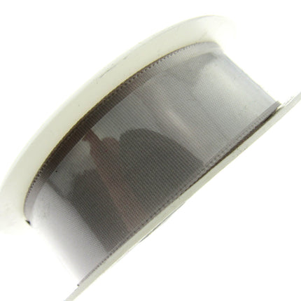Satin Ribbon with Woven Edge - Single Sided -25mm - Satin Ribbon - 20 Meter Roll