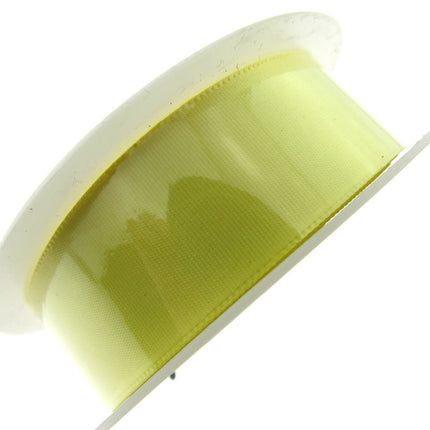 Satin Ribbon with Woven Edge - Single Sided -25mm - Satin Ribbon - 20 Meter Roll