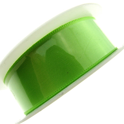 Satin Ribbon with Woven Edge - Single Sided -25mm - Satin Ribbon - 20 Meter Roll