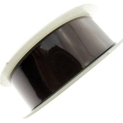 Satin Ribbon with Woven Edge - Single Sided -25mm - Satin Ribbon - 20 Meter Roll