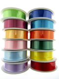 Satin Ribbon with Woven Edge - Single Sided -25mm - Satin Ribbon - 20 Meter Roll