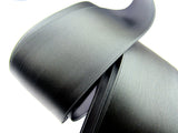 Mid Grey Double Sided Satin Ribbon - 5m x 50mm - 2 Inch Wide - Woven Edge
