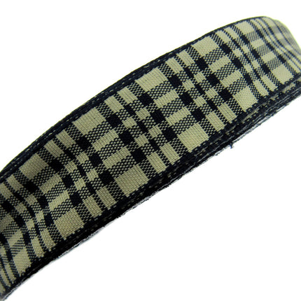 WIRED EDGE Plaid Tartan Ribbon - 5 Meters of 25mm Great for Floristry Bows - ThreadandTrimmings