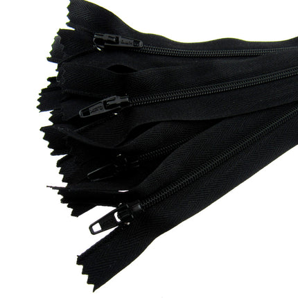 Closed End Nylon Zips - PEX Zips - 10 x zips with Metal Stopper - ThreadandTrimmings