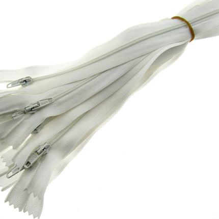 Closed End Nylon Zips - PEX Zips - 10 x zips with Metal Stopper - ThreadandTrimmings