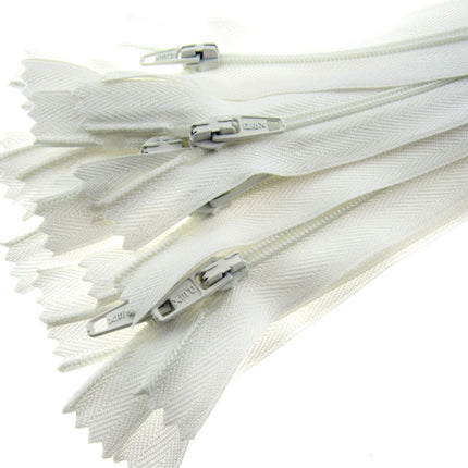Closed End Nylon Zips - PEX Zips - 10 x zips with Metal Stopper - ThreadandTrimmings