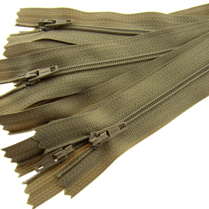 Closed End Nylon Zips - PEX Zips - 10 x zips with Metal Stopper - ThreadandTrimmings