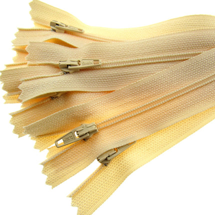 Closed End Nylon Zips - PEX Zips - 10 x zips with Metal Stopper - ThreadandTrimmings