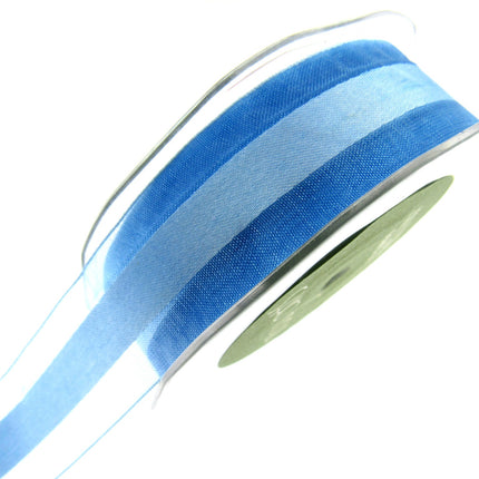5m x 25mm Nylon Chiffon Ribbon by MAY ARTS - UNICORN Colours - Clearance Ribbon - ThreadandTrimmings