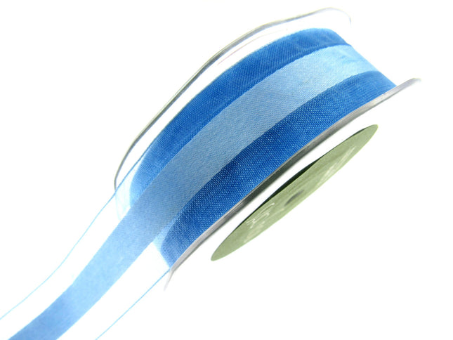 5m x 25mm Nylon Chiffon Ribbon by MAY ARTS - UNICORN Colours - Clearance Ribbon - ThreadandTrimmings