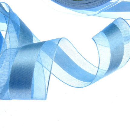 5m x 25mm Nylon Chiffon Ribbon by MAY ARTS - UNICORN Colours - Clearance Ribbon - ThreadandTrimmings