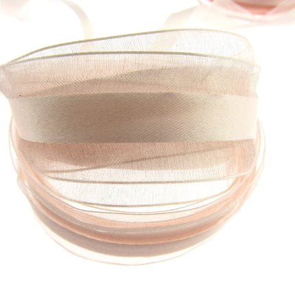 5m x 25mm Nylon Chiffon Ribbon by MAY ARTS - UNICORN Colours - Clearance Ribbon - ThreadandTrimmings