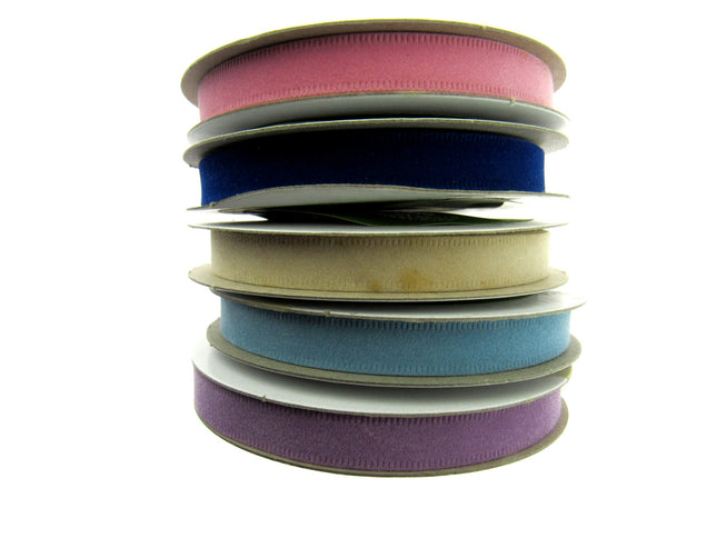10mm May Arts Velvet Ribbon with Neat Edge - Limited Stocks - ThreadandTrimmings