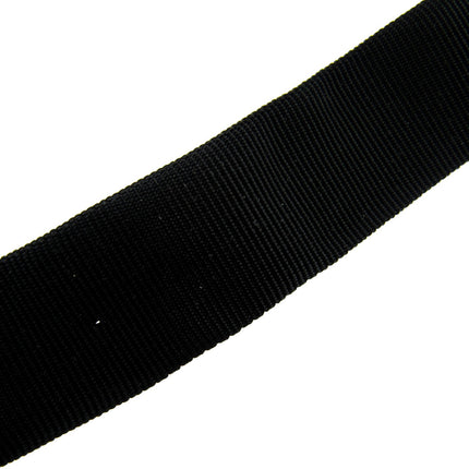 Curved Petersham For Low Waistline Skirts & Trousers - 25mm - Black or White - ThreadandTrimmings