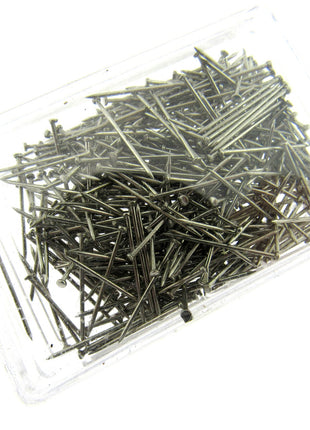 Sequin Lill Bead Craft Pins - 25gm box - Short Silver Pins - 18mm Long - JTL058