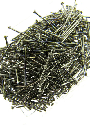 Sequin Lill Bead Craft Pins - 25gm box - Short Silver Pins - 18mm Long - JTL058