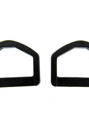 D Rings Black Plastic Delrin D Rings Size 25mm & 38mm Packs of 10 & 100 - ThreadandTrimmings