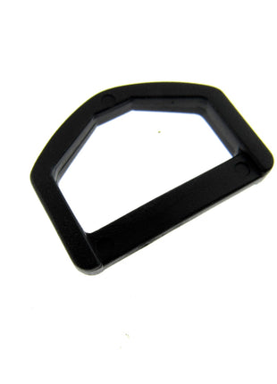D Rings Black Plastic Delrin D Rings Size 25mm & 38mm Packs of 10 & 100 - ThreadandTrimmings