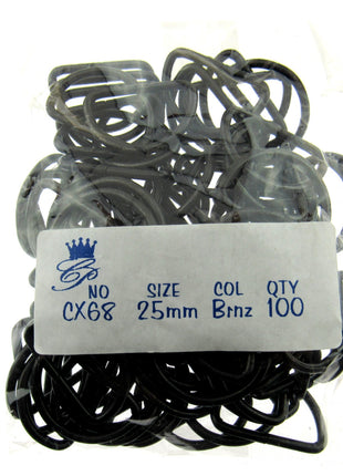 D Rings Metal Loops Buckles Gold & Silver Webbing Bag Straps 12mm / 19mm / 25mm - ThreadandTrimmings