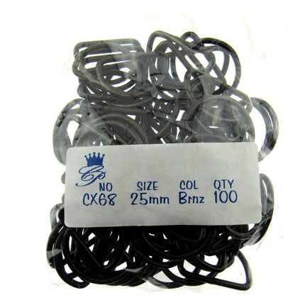 D Rings Metal Loops Buckles Gold & Silver Webbing Bag Straps 12mm / 19mm / 25mm - ThreadandTrimmings