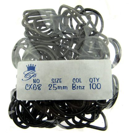 D Rings Metal Loops Buckles Gold & Silver Webbing Bag Straps 12mm / 19mm / 25mm - ThreadandTrimmings