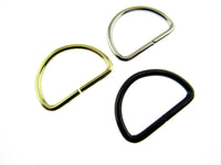 Metal "D" Rings Available in Gold, Bronze & Silver 19mm / 20mm / 25mm / 38mm