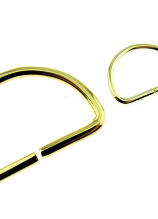 D Rings Metal Loops Buckles Gold & Silver Webbing Bag Straps 12mm / 19mm / 25mm - ThreadandTrimmings