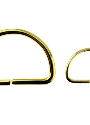 D Rings Metal Loops Buckles Gold & Silver Webbing Bag Straps 12mm / 19mm / 25mm - ThreadandTrimmings