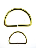 Metal "D" Rings Available in Gold, Bronze & Silver 19mm / 20mm / 25mm / 38mm
