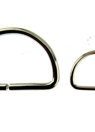 D Rings Metal Loops Buckles Gold & Silver Webbing Bag Straps 12mm / 19mm / 25mm - ThreadandTrimmings