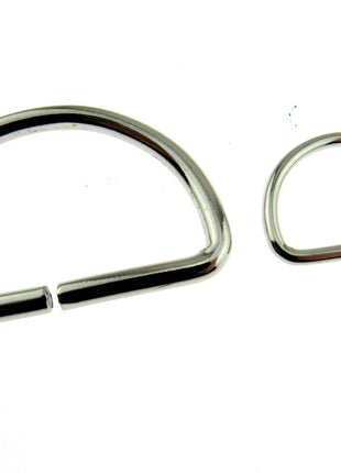 D Rings Metal Loops Buckles Gold & Silver Webbing Bag Straps 12mm / 19mm / 25mm - ThreadandTrimmings
