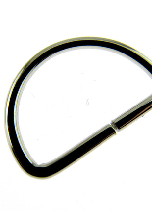 D Rings Metal Loops Buckles Gold & Silver Webbing Bag Straps 12mm / 19mm / 25mm - ThreadandTrimmings